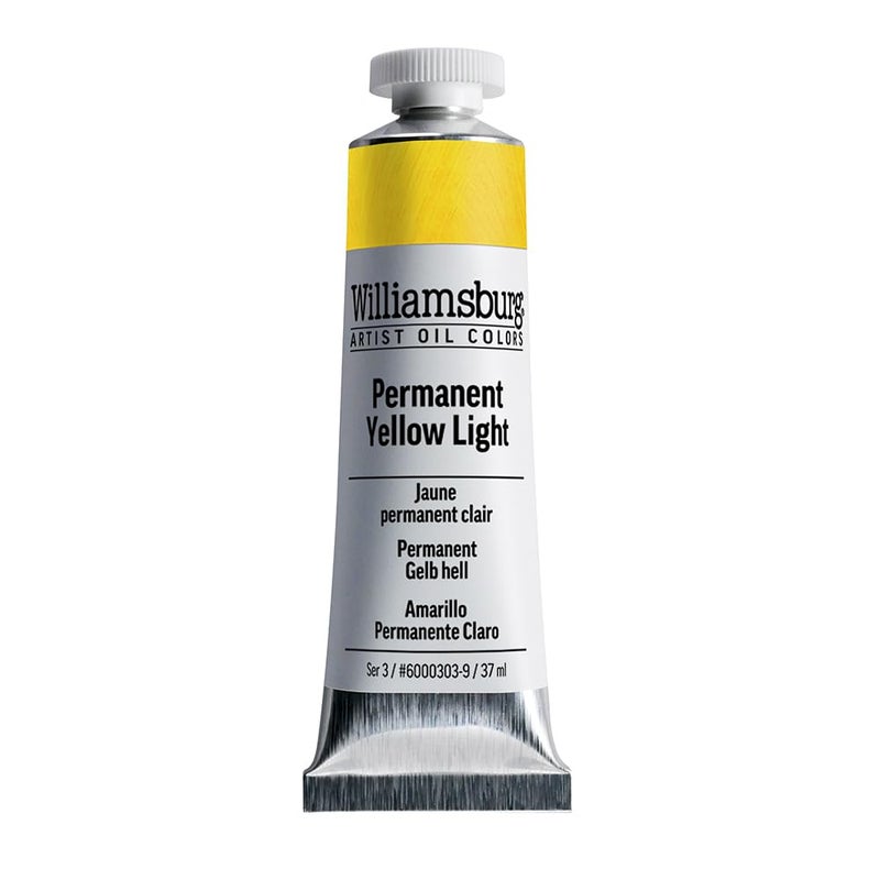 Williamsburg Artist Oil Colors by GOLDEN, Permanent Yellow Light, 37 ml tube, Professional Oil Paint, Semi-Opaque - Image 1